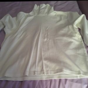 White turtle neck shirt